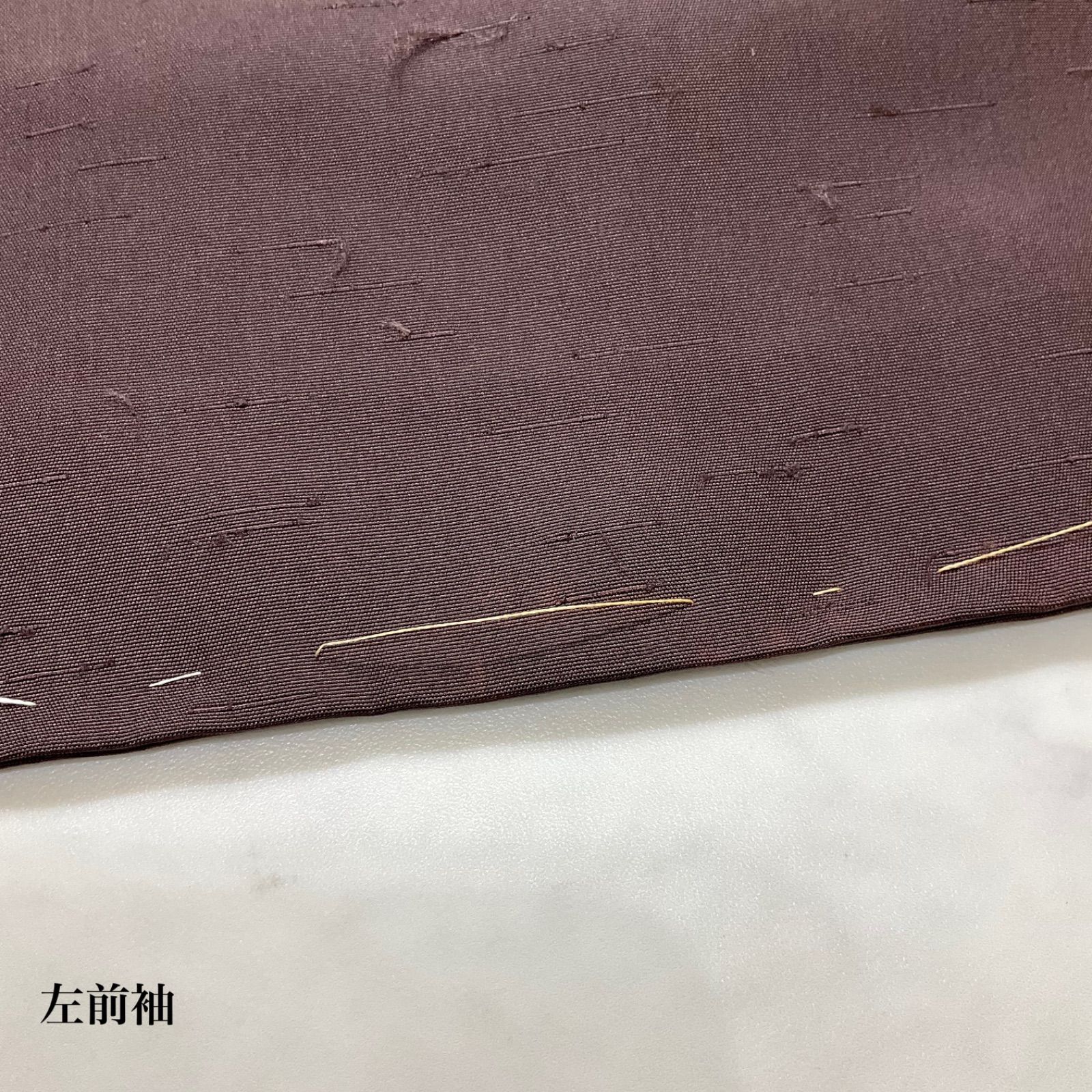 ⬛️男長羽織⬛️羽二重紬⬛️正絹⬛️仕付け糸⬛️裄68