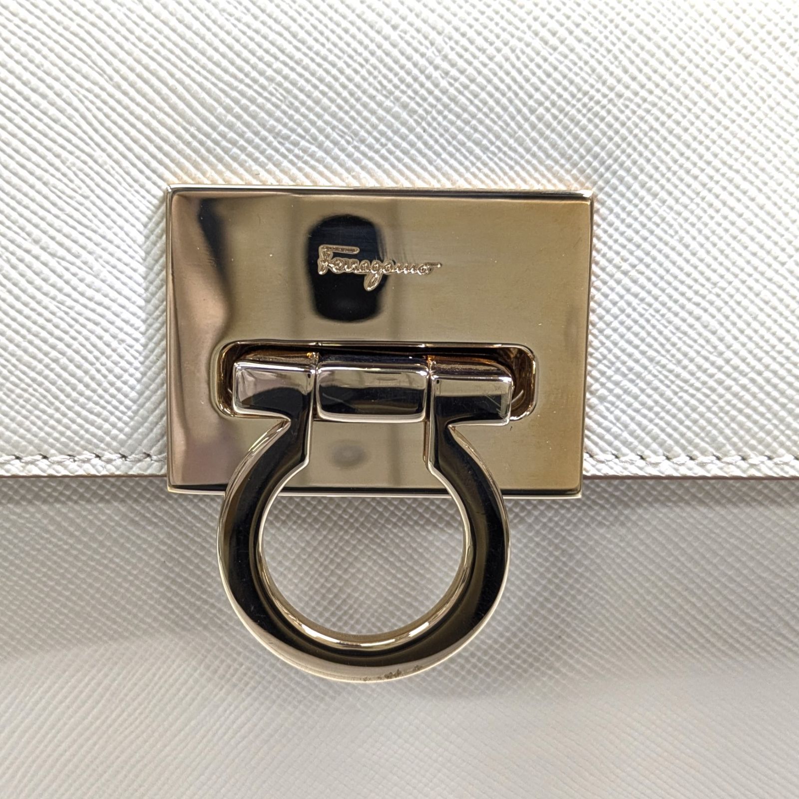 未使用 サルヴァトーレ フェラガモ ガンチーニ トップハンドル 2way