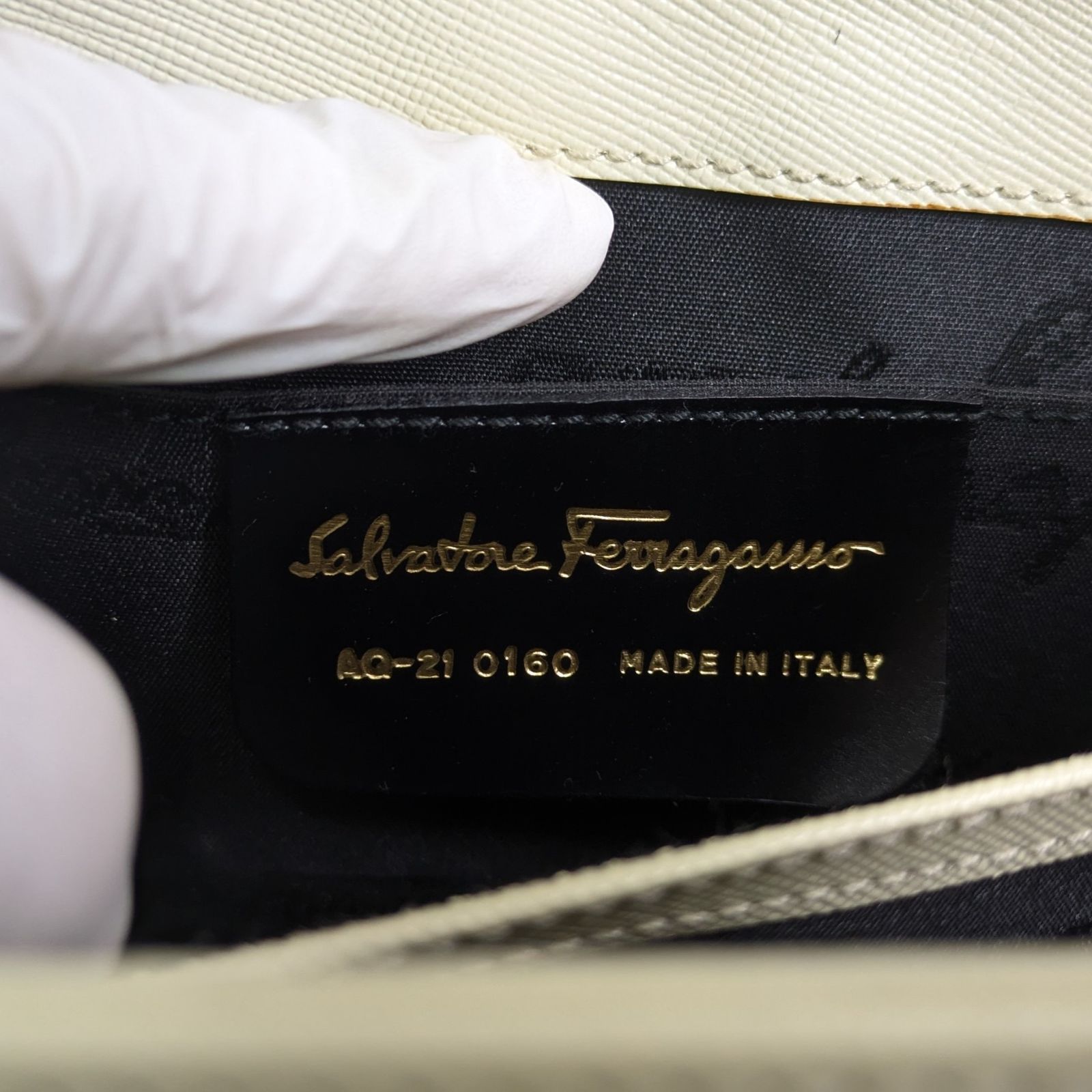 未使用 サルヴァトーレ フェラガモ ガンチーニ トップハンドル 2way