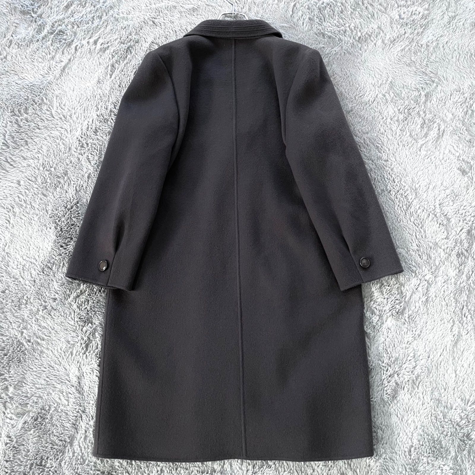 良品】カシミヤ100% チェスターコート ロングコート リバーコート