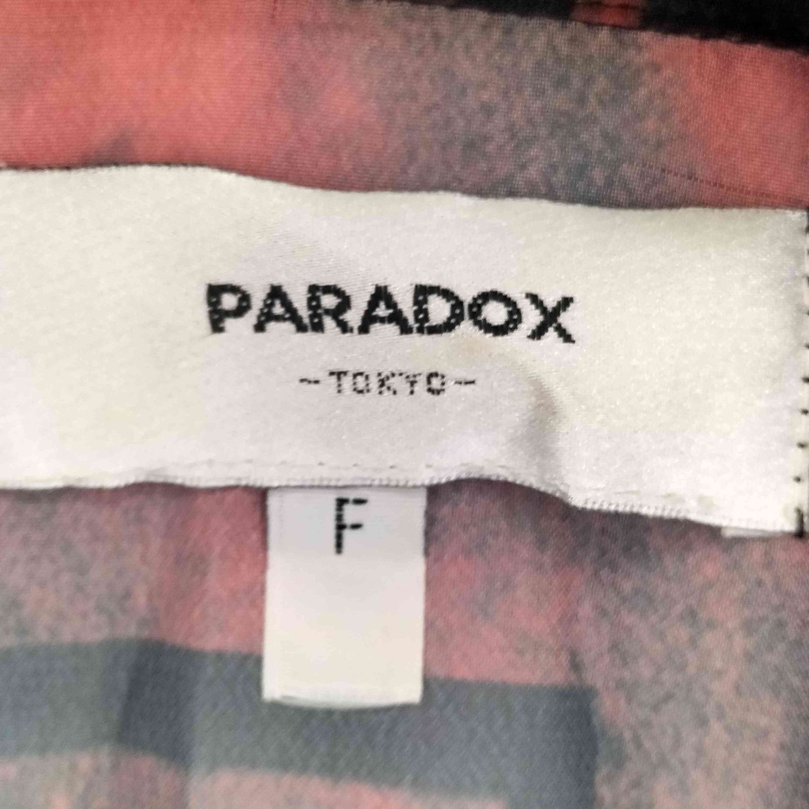 パラドックス PARADOX S/S シアーシャツ メンズ FREE - メルカリ