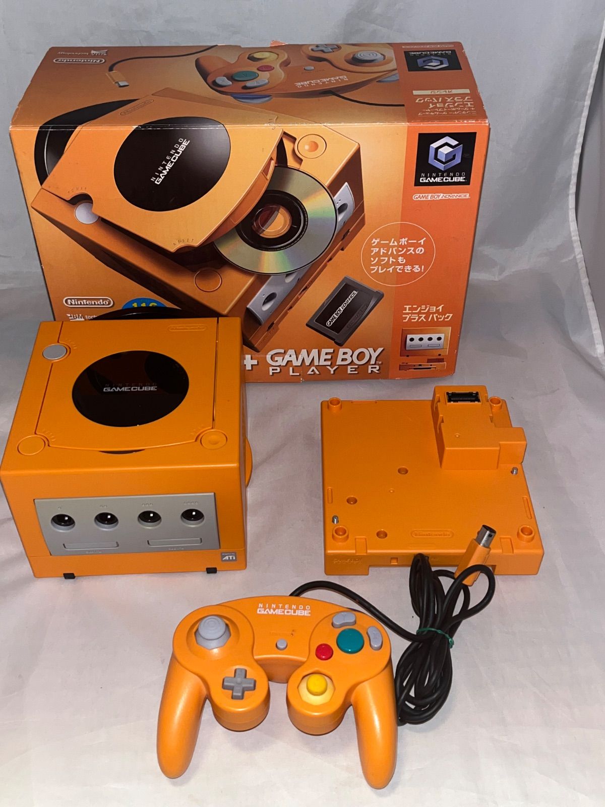 超美品 ゲームキューブ エンジョイプラスパック オレンジ 動作確認済み 