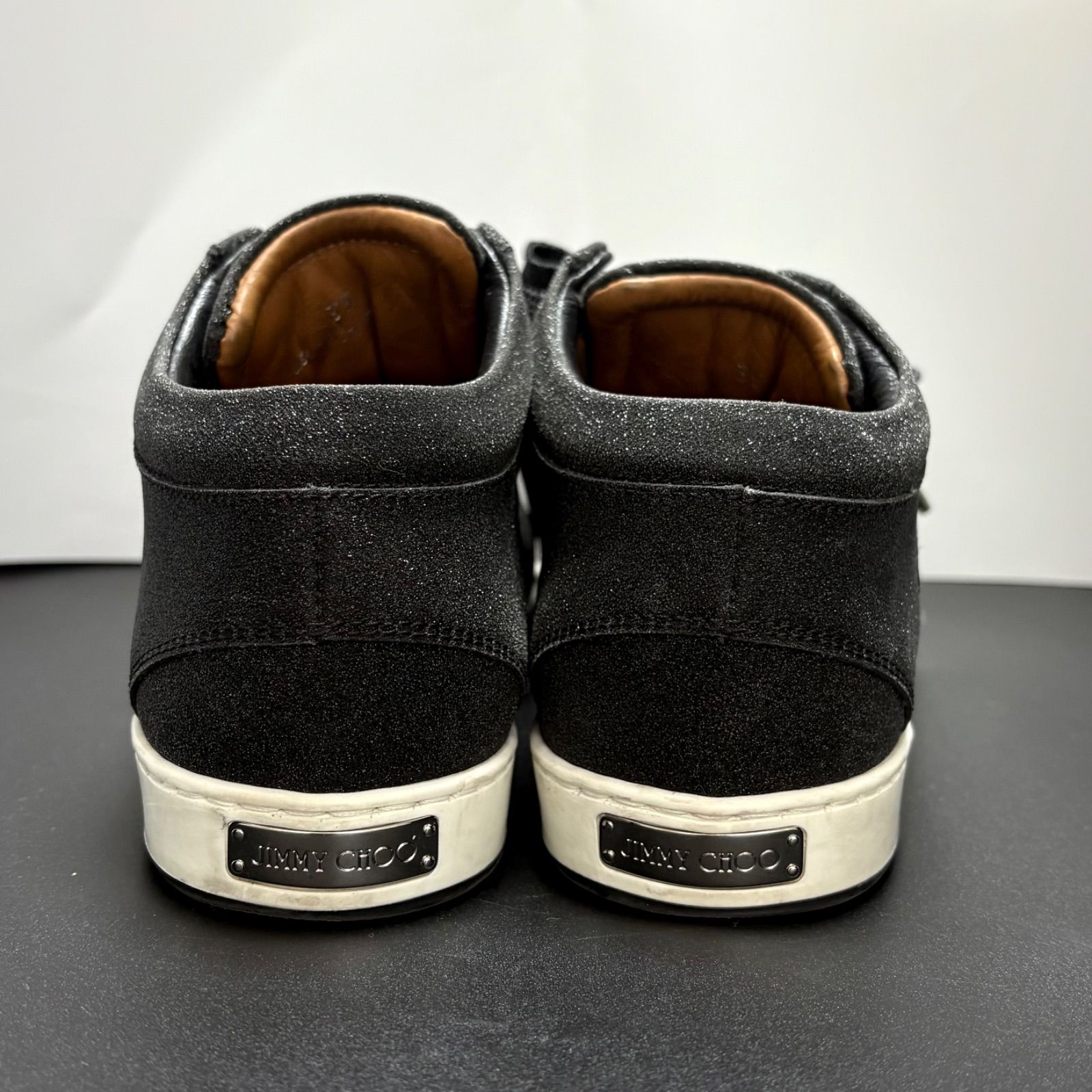 極美品 JIMMY CHOO ジミーチュウ スニーカー グリッター ラメ ロゴ