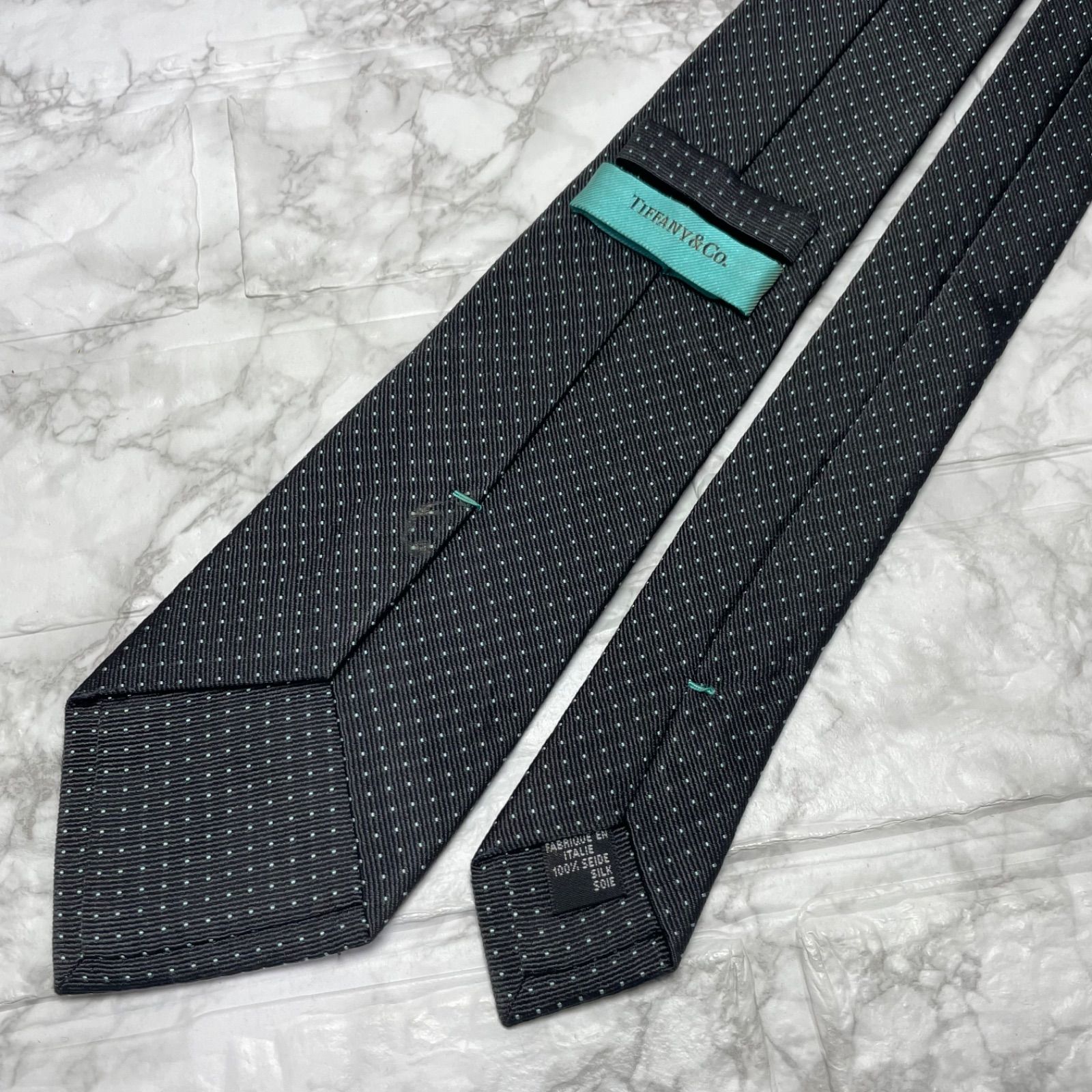 ティファニー Tiffany&Co. ネクタイ ドット ティファニーブルー - メルカリ