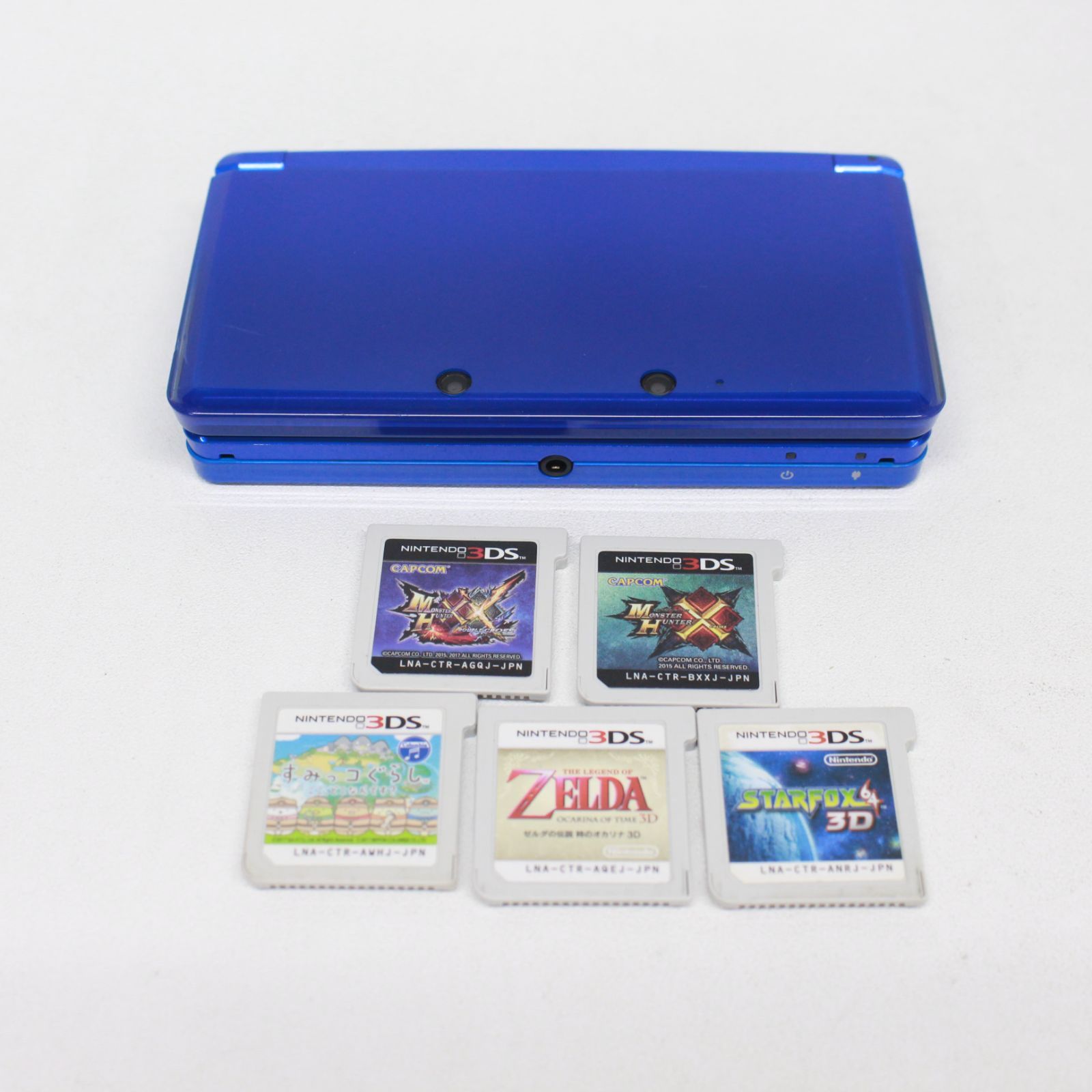 ☆1487 Nintendo 3DS 本体 コバルトブルー CTR-001 ソフトセット