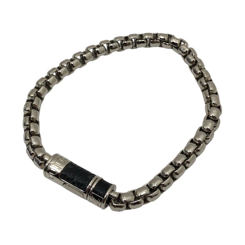 ルイ ヴィトン LOUIS VUITTON ブレスレット チェーン モノグラム シルバー メタル