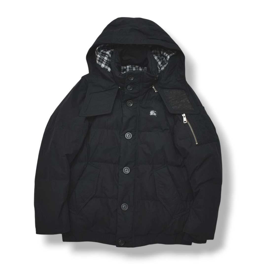 2Way】バーバリーブラックレーベル フード付き ダウンジャケットベスト