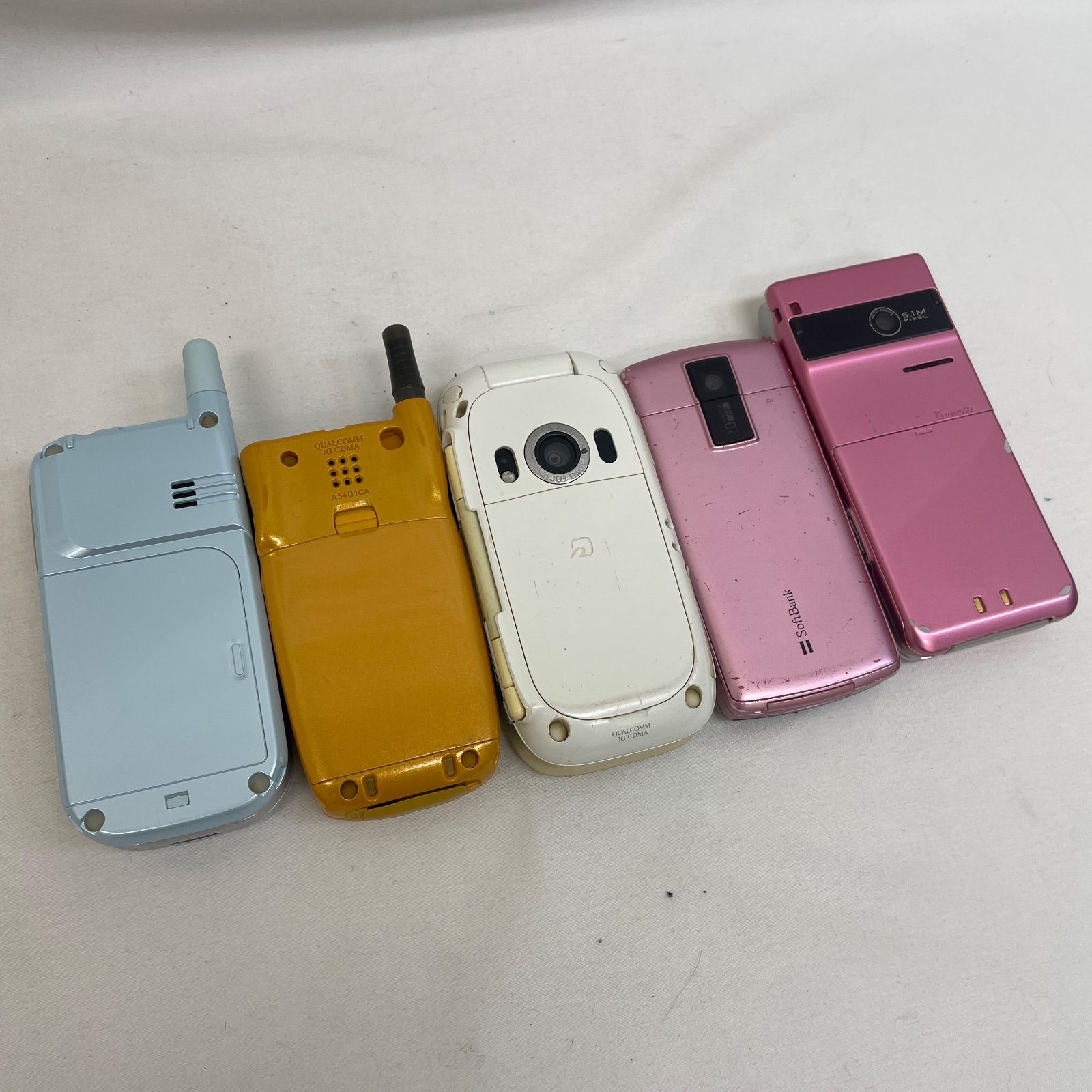 K【ジャンク】ガラケーまとめ売り 5台セット - メルカリ
