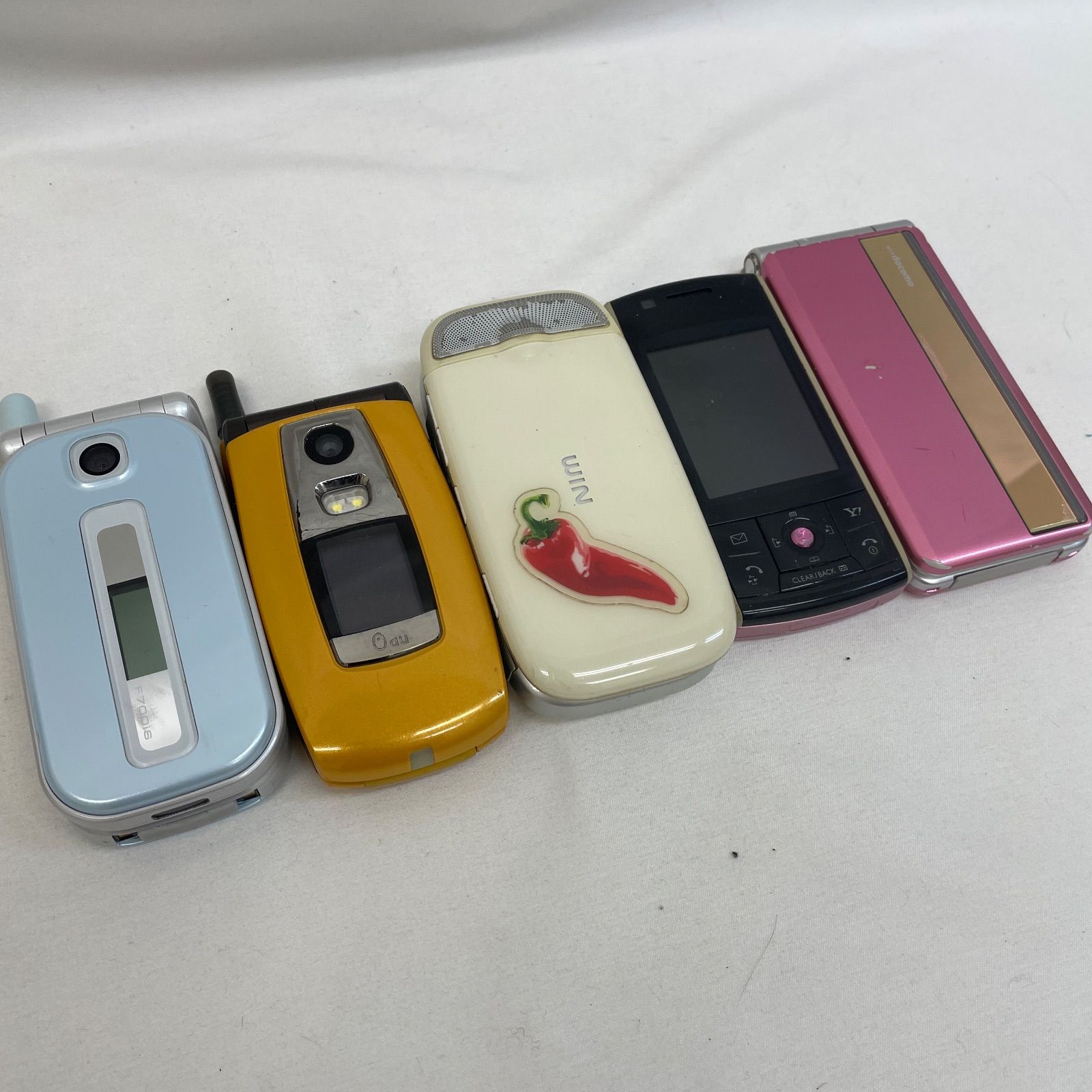 K【ジャンク】ガラケーまとめ売り 5台セット - メルカリ