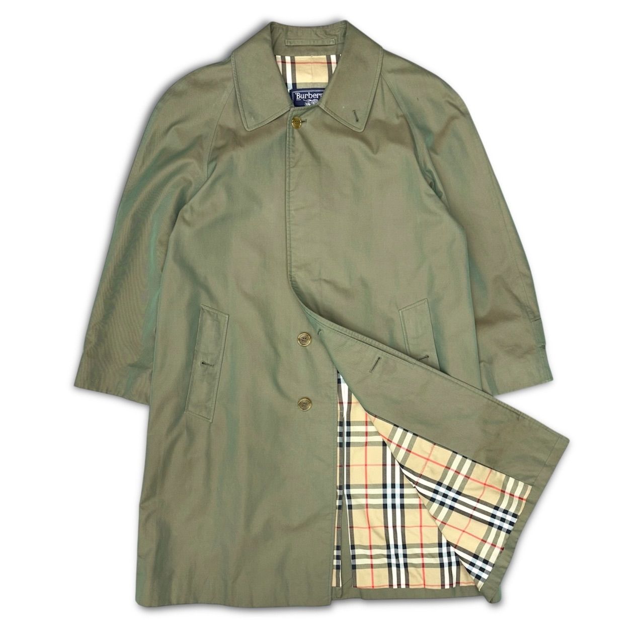 90s burberrys coat Burberry バーバリー 玉虫 イングランド バルマ