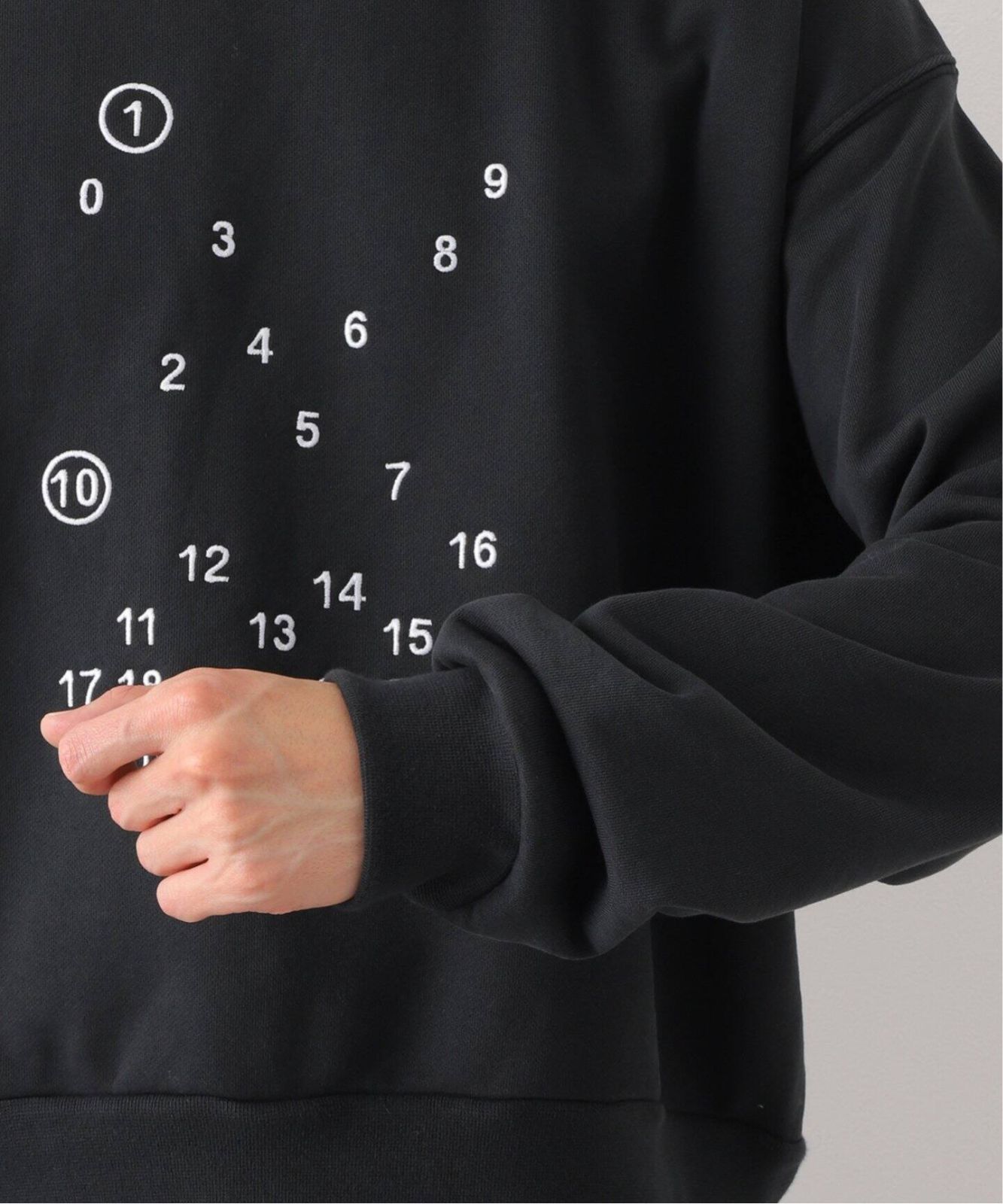 maison margiela マルジェラ logo calender sweat カレンダー ロゴ