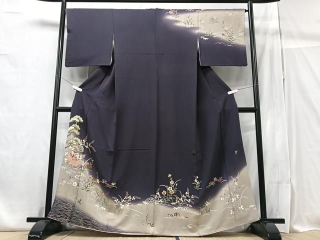 平和屋着物□訪問着 風景文 暈し染め 正絹 逸品 BAAV9089mz 平和屋