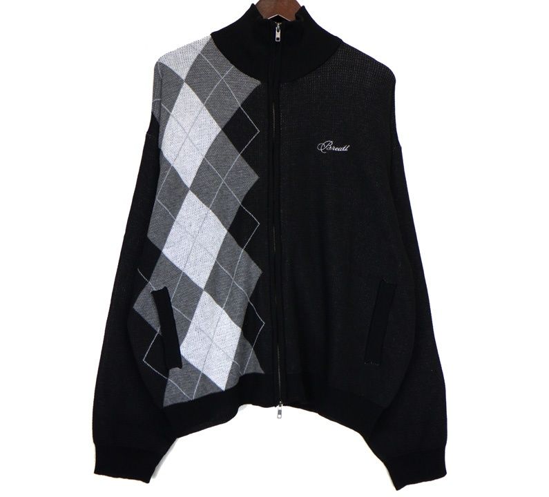 ブレス BREATH 25 AW ARGYLE ZIP KNIT JACKET BR N 3008 アーガイル ジップアップ ニット ジャケット 45729