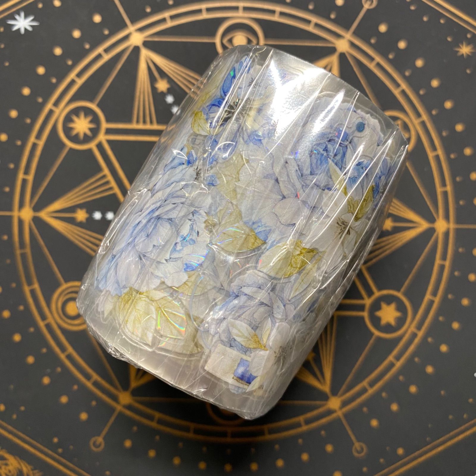 【8558】海外　マステ　5m巻売り　貝殻光カッティング　マスキングテープ 8558】海外 マステ 5m巻売り 貝殻光カッティング マスキングテープ