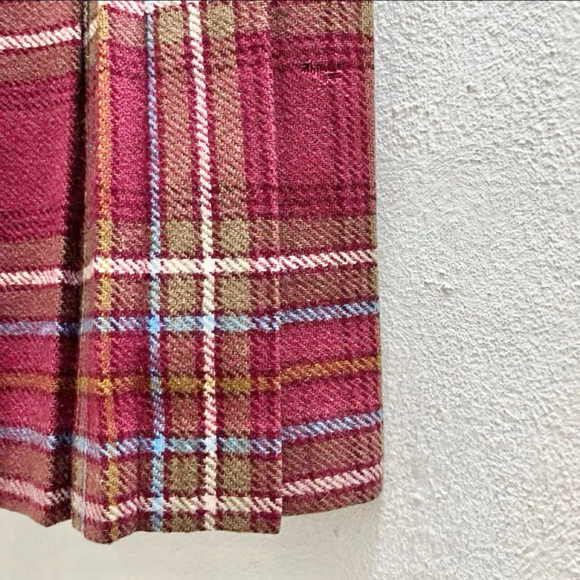 レザーベルト タータンチェック