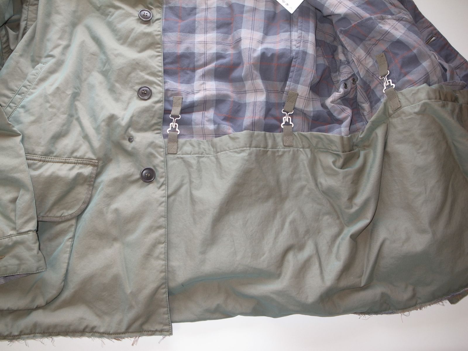 maison margiela Distressed tonic cotton jacket 中綿 ジャケット