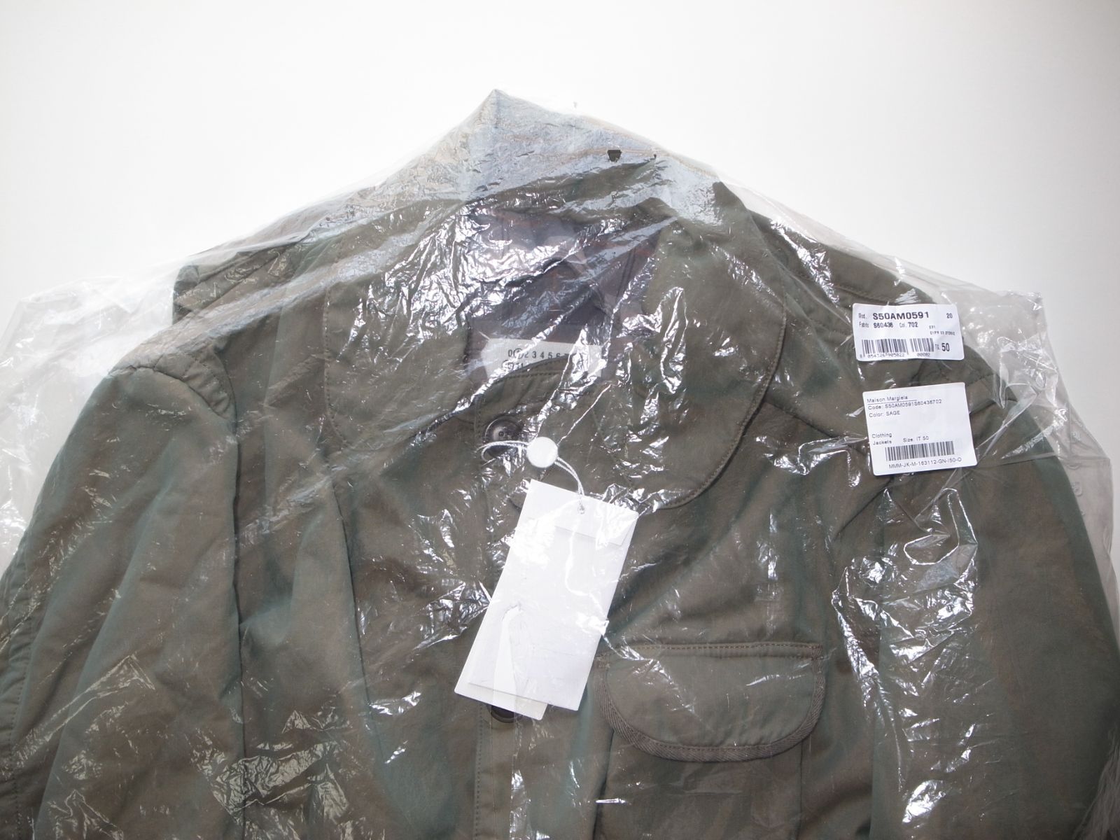 maison margiela Distressed tonic cotton jacket 中綿 ジャケット