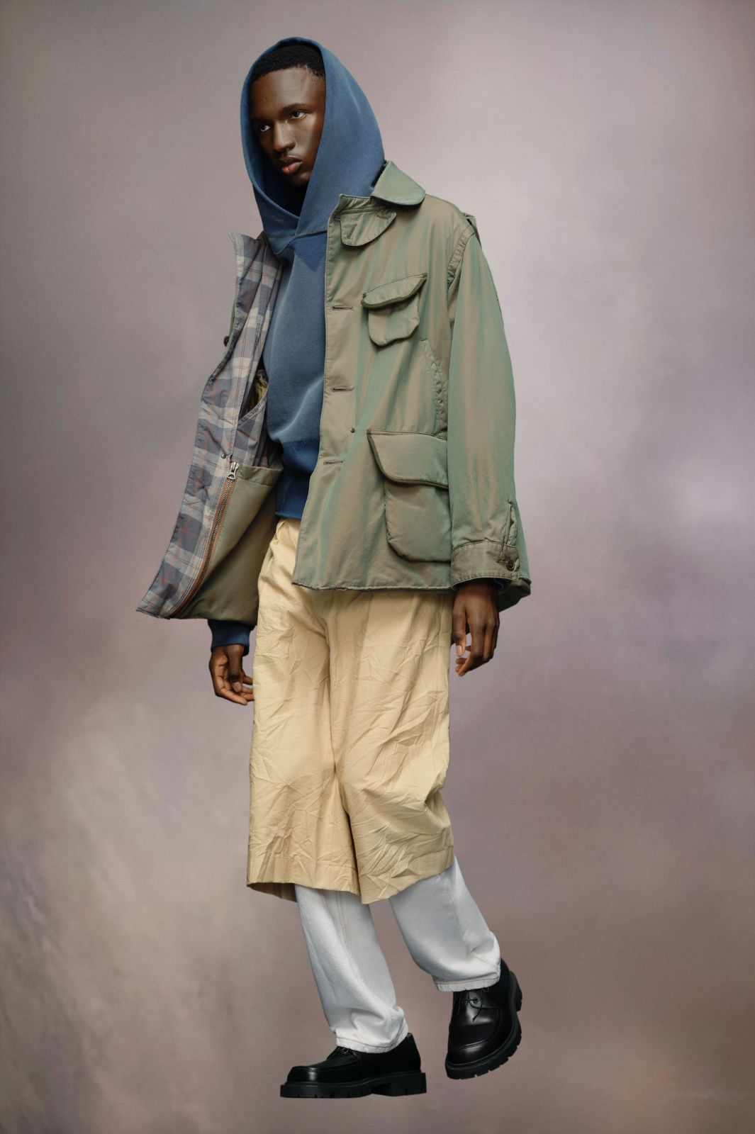 maison margiela Distressed tonic cotton jacket 中綿 ジャケット