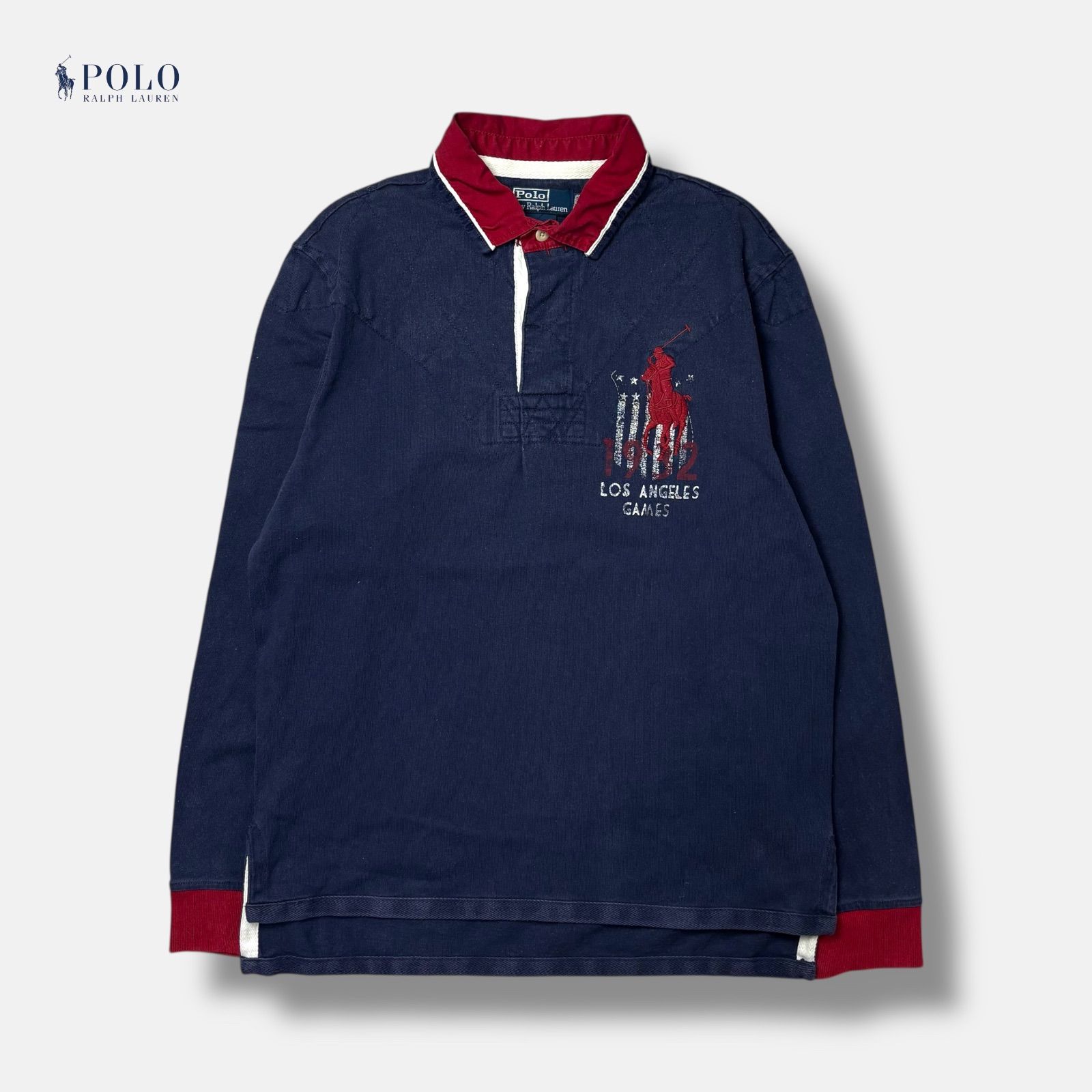 POLO RALPH LAUREN ラガーシャツ ネイビー L - メルカリ