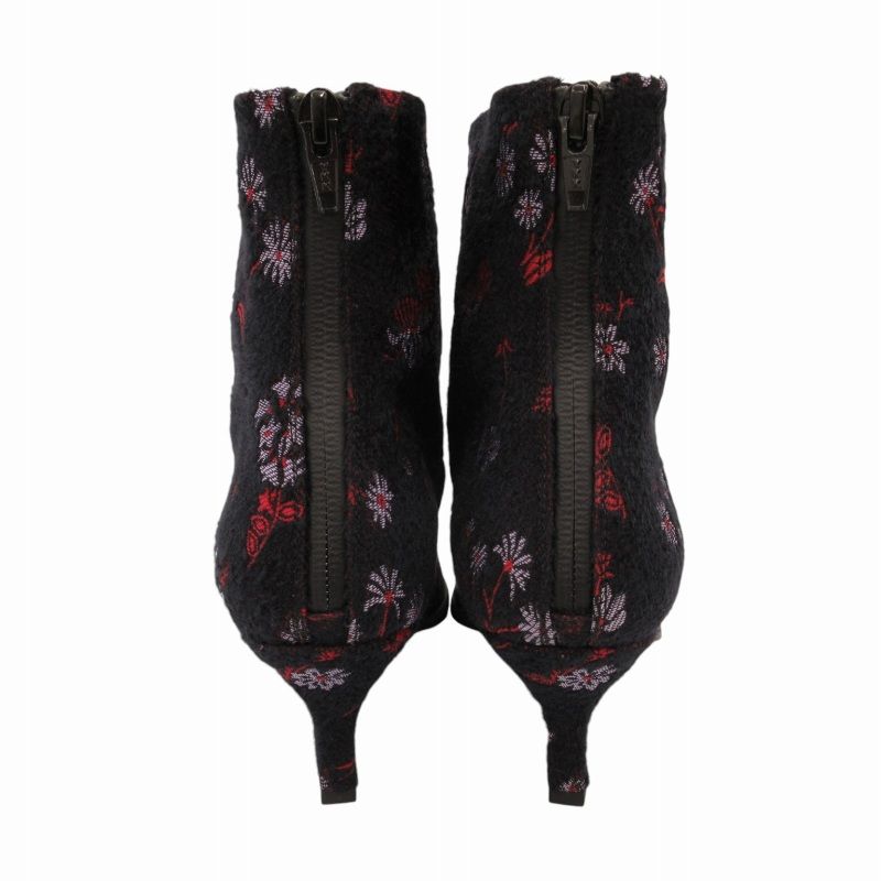 マメクロゴウチ Mame Kurogouchi 52 Floral Jacquard Boots MM22PF