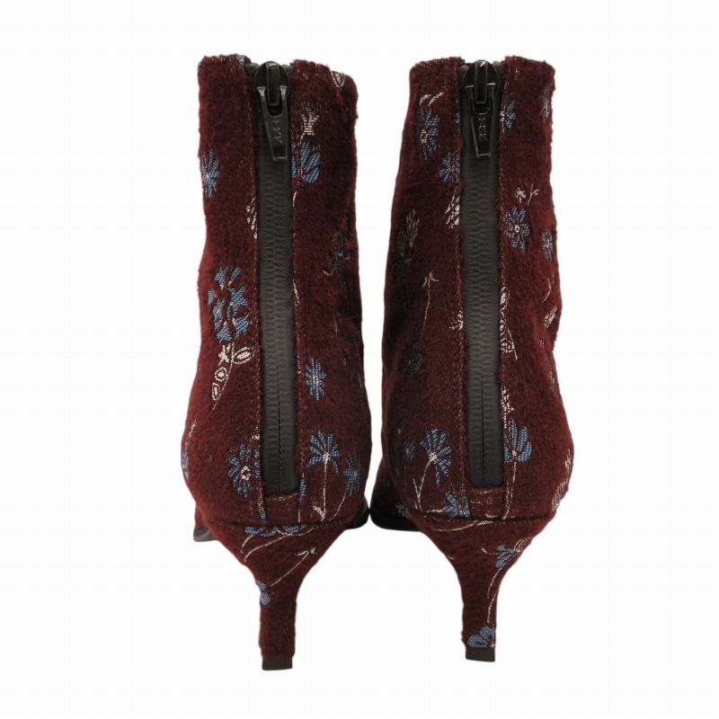 マメクロゴウチ Mame Kurogouchi 53 Floral Jacquard Boots MM22PF
