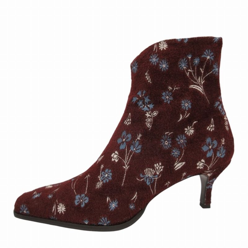 マメクロゴウチ Mame Kurogouchi 53 Floral Jacquard Boots MM22PF