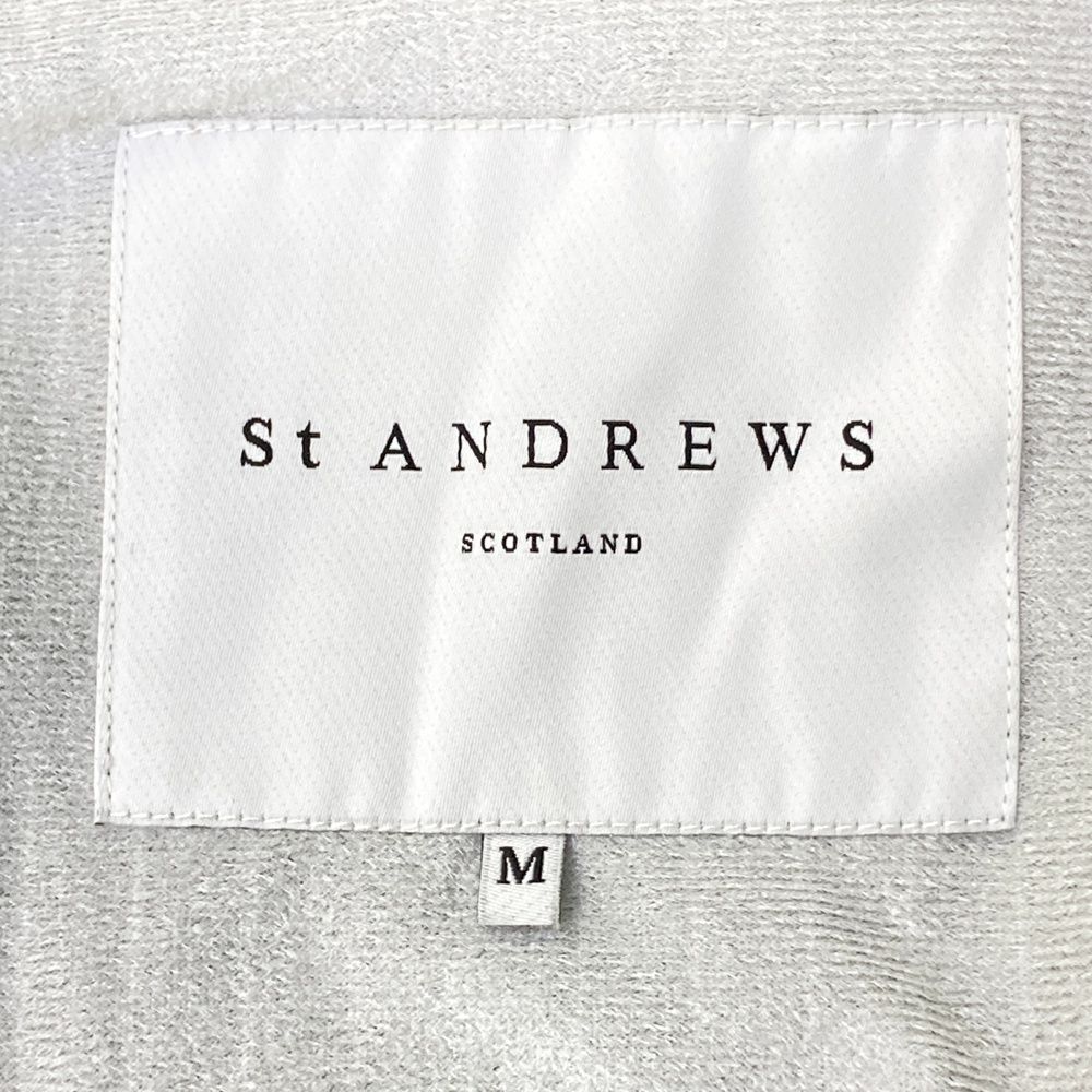 サイズ：M ST ANDREWS セントアンドリュース 裏起毛 蓄熱 ニット切替