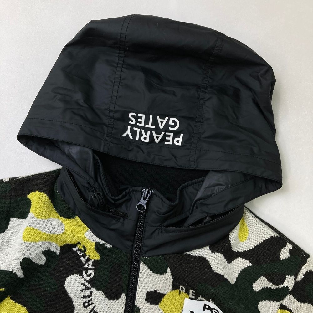 サイズ：1 PEARLY GATES パーリーゲイツ 裏地付 ニット ジップパーカー