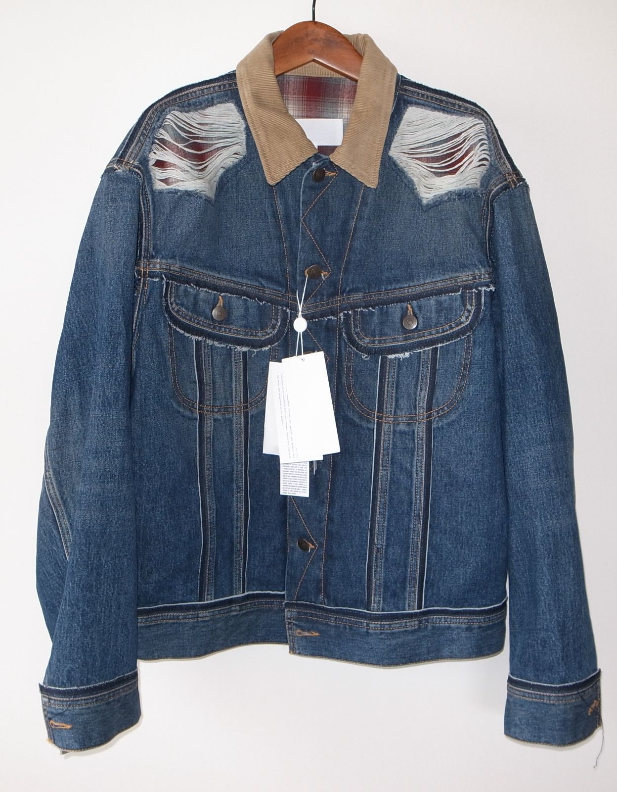 maison margiela ペンドルトン デニムジャケット size46 マルジェラ