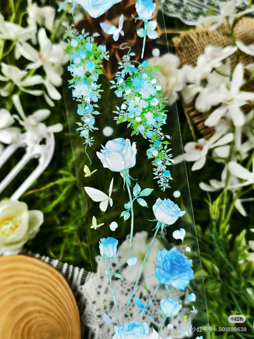 8618】海外 マステ 3/5/巻売り 貝殻光マスキングテープバラ 公館 貴族