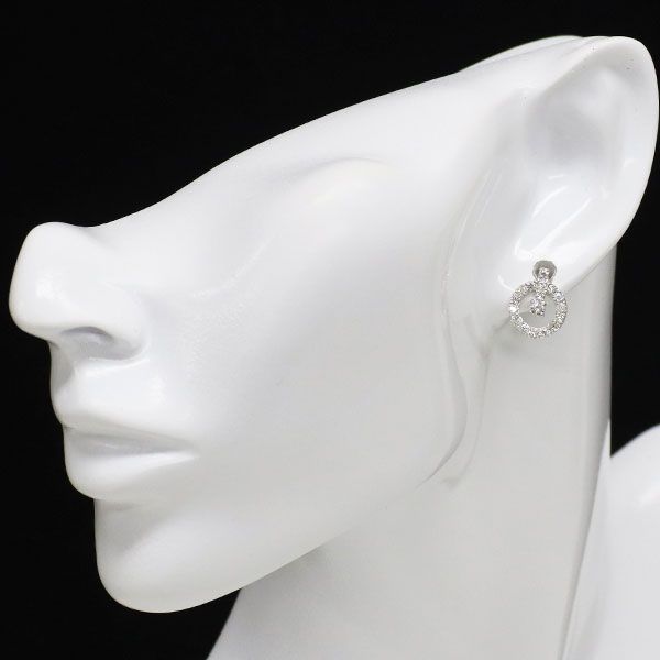 K18WG ダイヤモンド ピアス 1.00ct - メルカリ