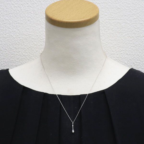 田崎真珠 Pt850 ダイヤモンド ペンダントネックレス 0.19ct - メルカリ