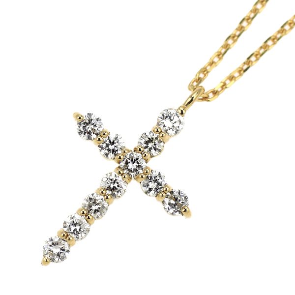 ヴァンドーム青山　天然タンザナイト　ダイヤモンドネックレス　K18YG ○ヴァンドーム青山 天然タンザナイト ダイヤモンドネックレス K18YG