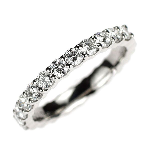 スタージュエリー Pt950 ダイヤモンド リング 0.48ct ハーフエタニティ
