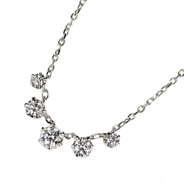ヴァンドーム青山 Pt950/ Pt850 ダイヤモンド ペンダントネックレス