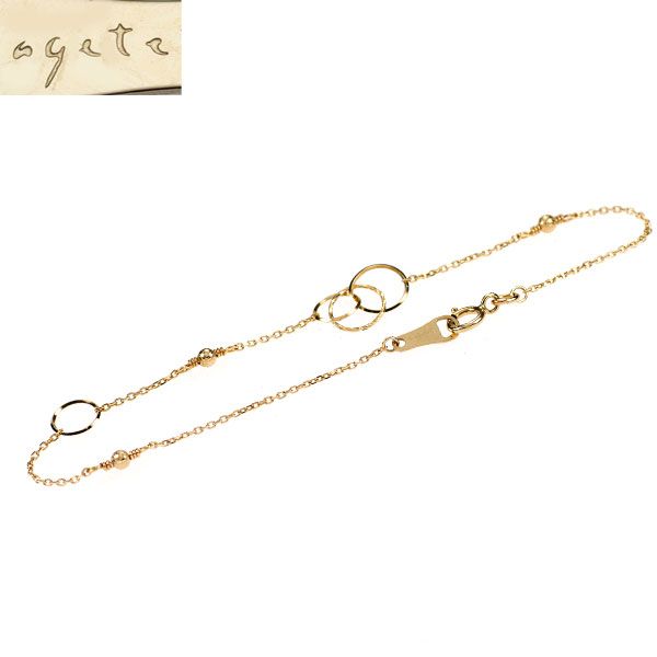 アガット/agete K10YG ブレスレット - メルカリ