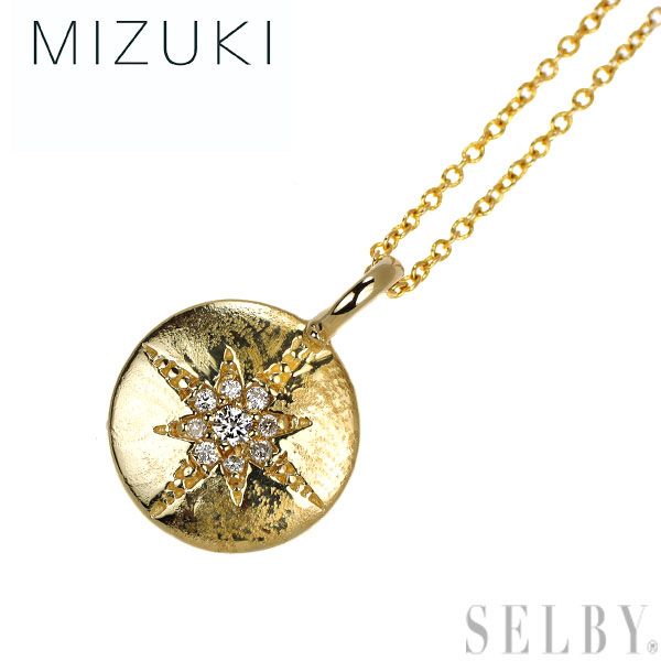 MIZUKI K14YG ダイヤモンド ペンダントネックレス リバーシブル - メルカリ