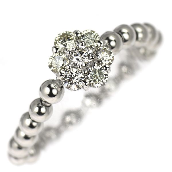 Pt950 ダイヤモンド リング 0.50ct 伸縮式 フラワー - メルカリ