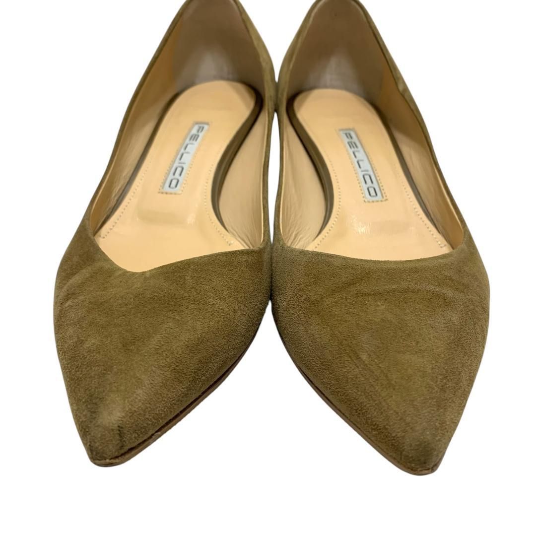 美品】ペリーコ (23) パンプス ポインテッドトゥ スウェード