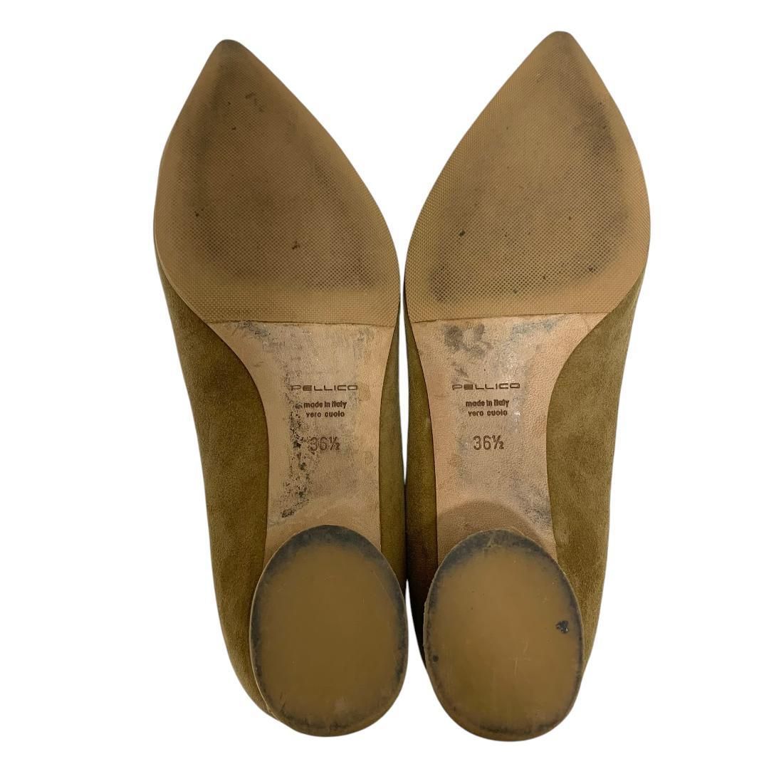 美品】ペリーコ (23) パンプス ポインテッドトゥ スウェード
