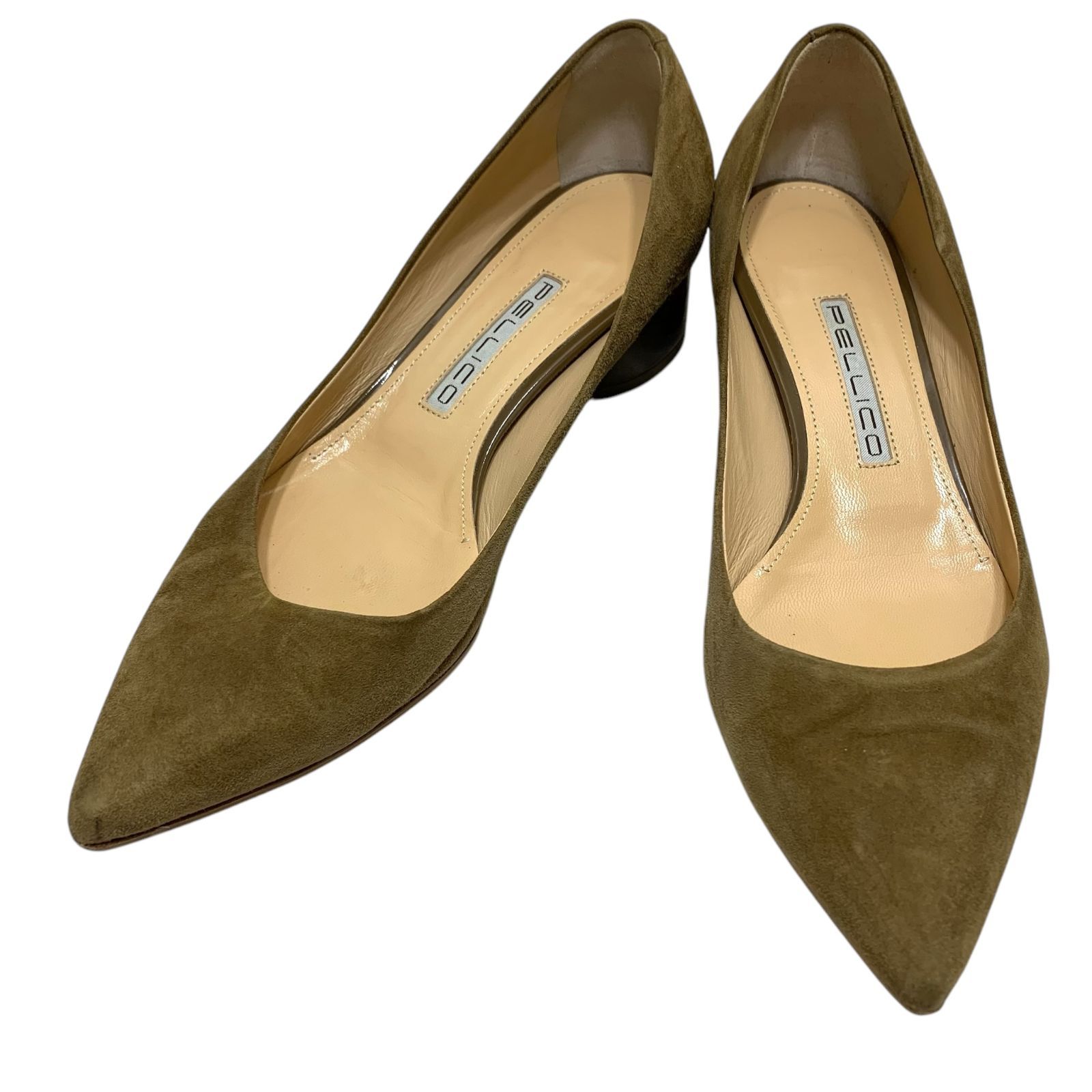 美品】ペリーコ (23) パンプス ポインテッドトゥ スウェード