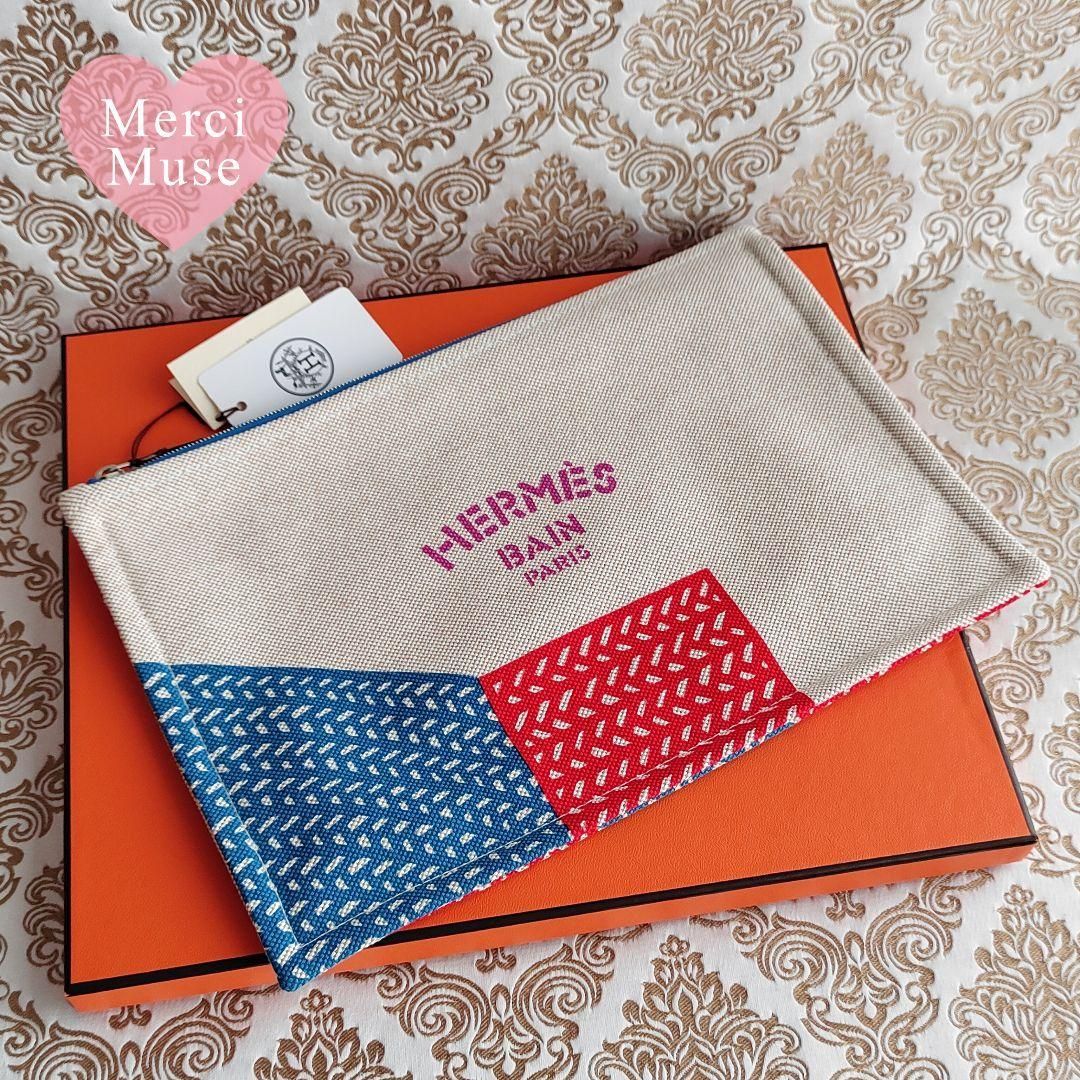  ♥品 フラットポーチ ヨッティング ポワソン セカンドバッグ エルメス MerciMuse メルシーミューズ ポーチ バッグ