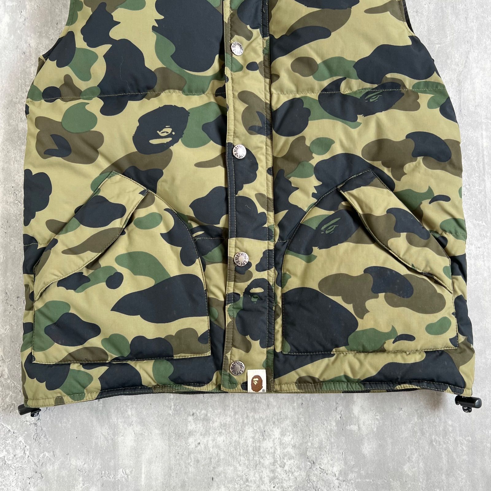 A BATHING APE / アベイシングエイプ 1ST CAMO DOWN VEST / ダウン