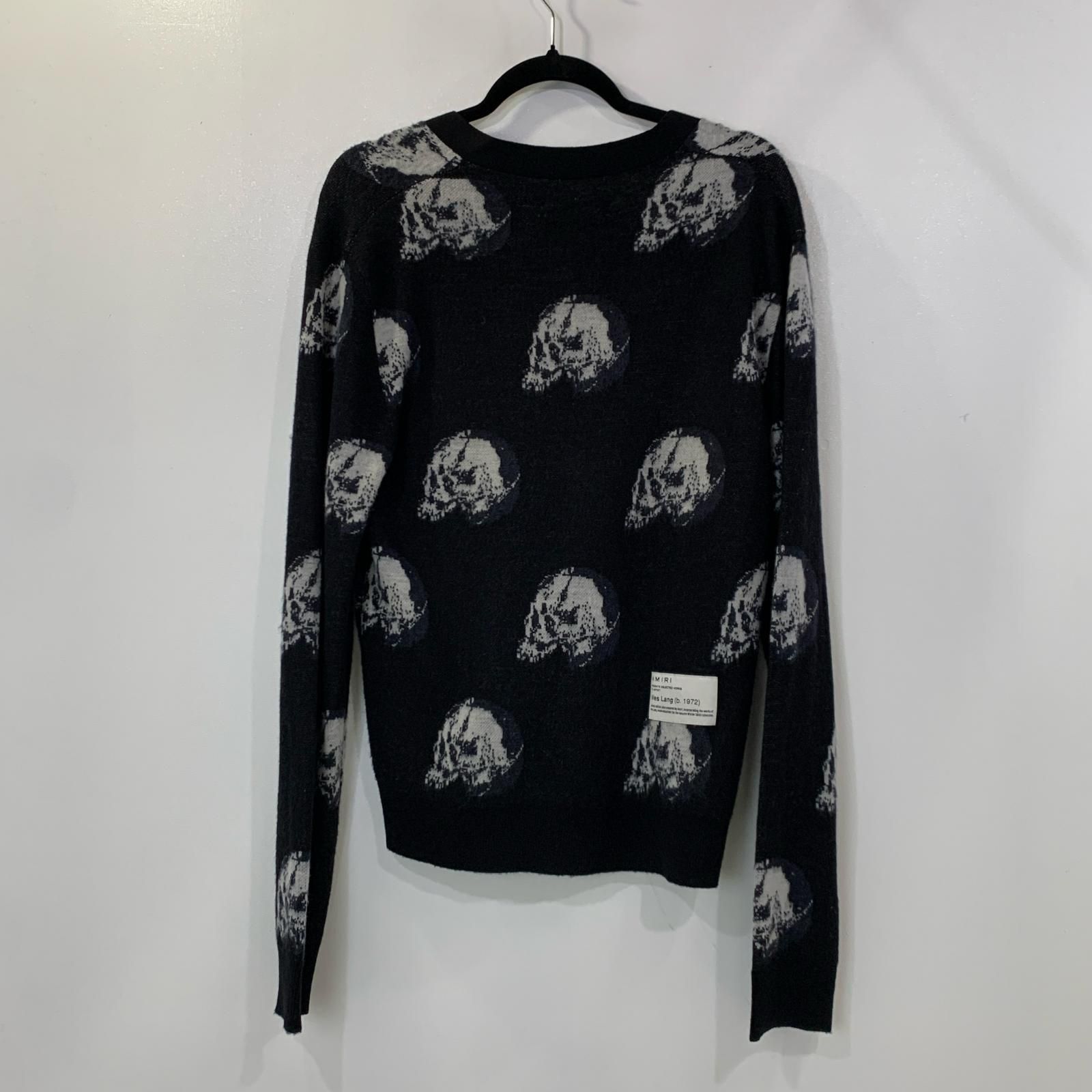 姫路東店】 中古 AMIRI | アミリ カーディガン WES LANG REPEAT SKULL