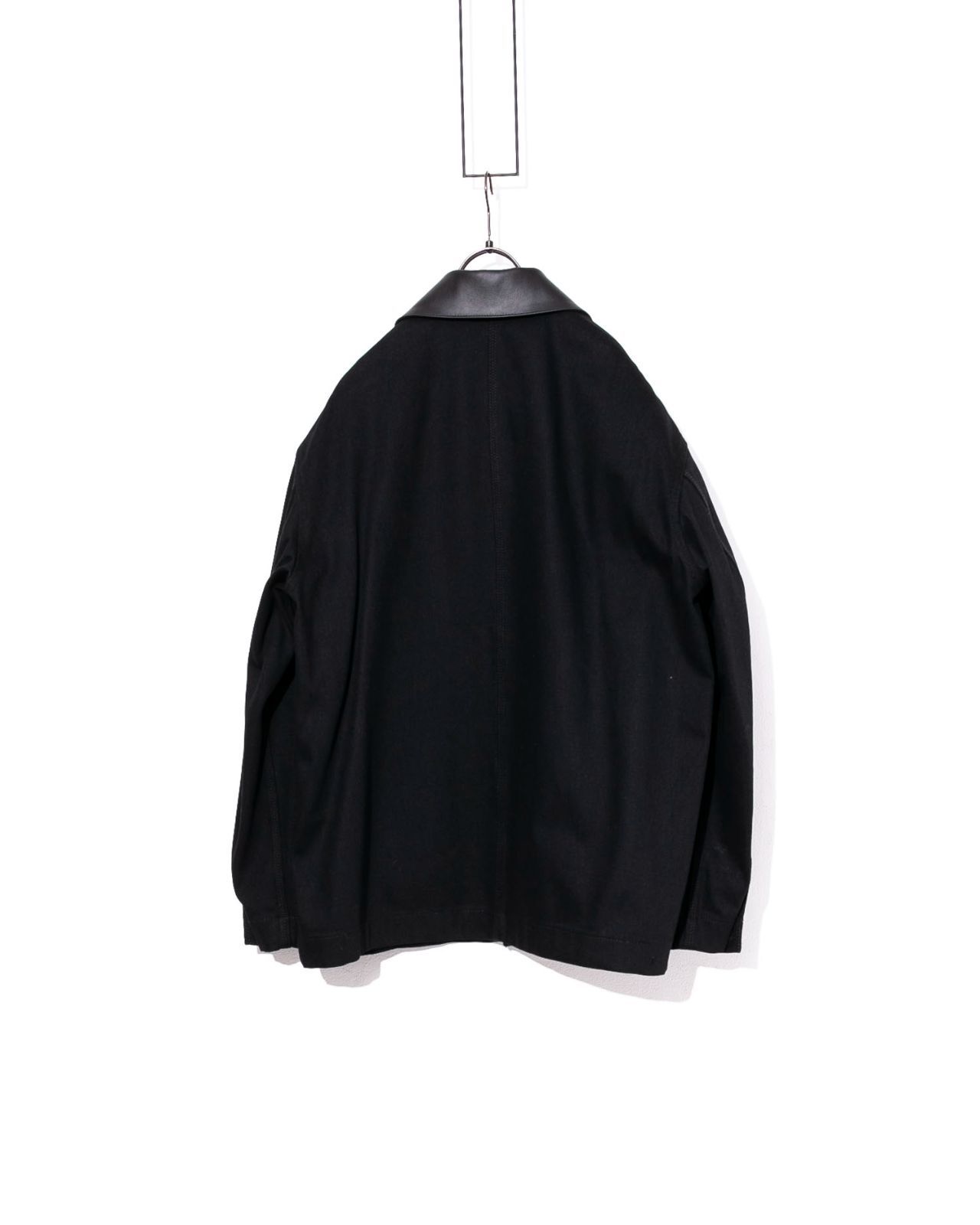 JIL SANDER ジルサンダー BOXY FIT DENIM CHORE JACKETレザーラペル