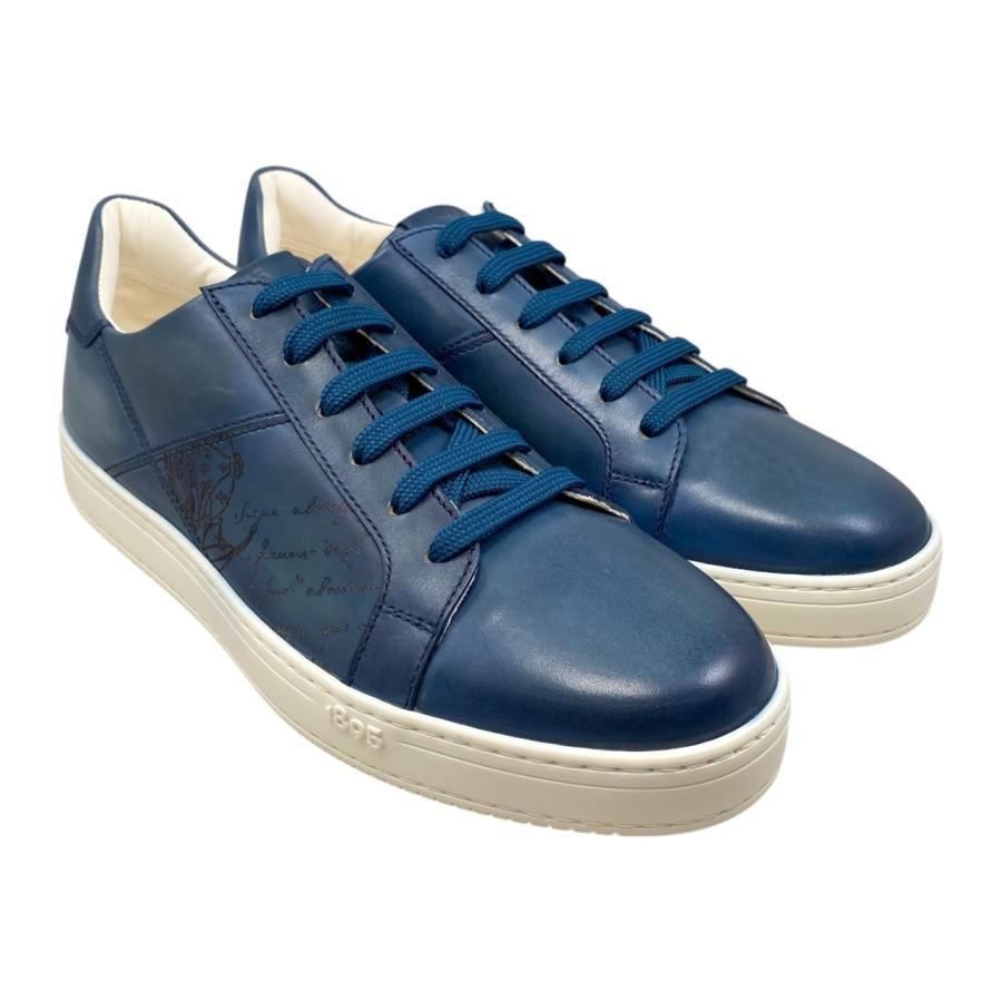 ベルルッティ青と黒のグラデーションレザー スニーカー ベルルッティ青と黒のグラデーションレザー スニーカー