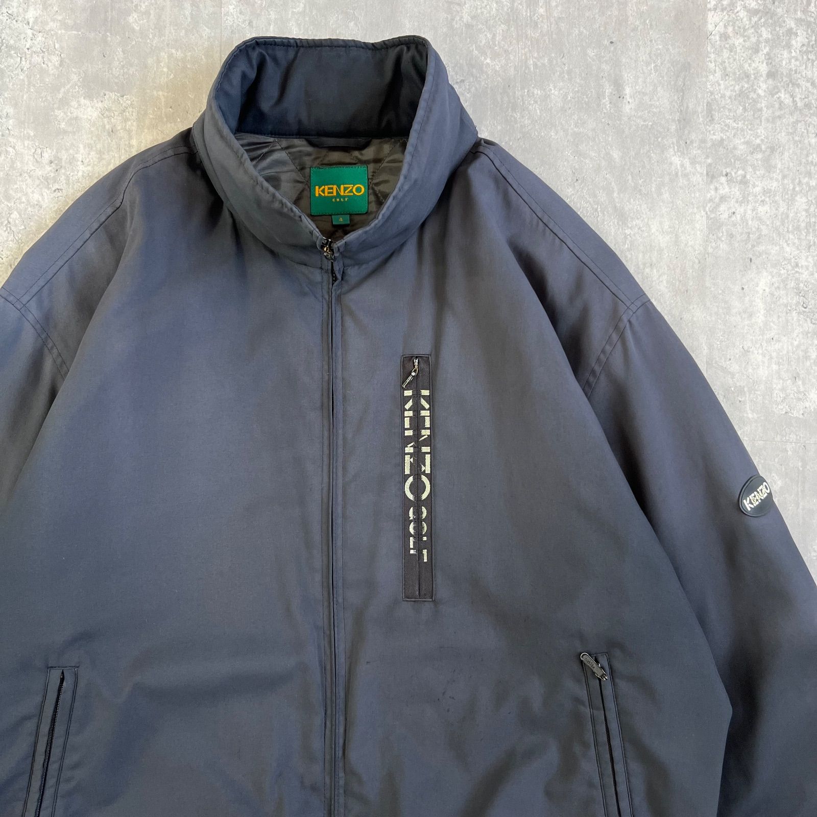 KENZO GOLF / ケンゾーゴルフ 中綿入り ジップアップジャケット 収納 