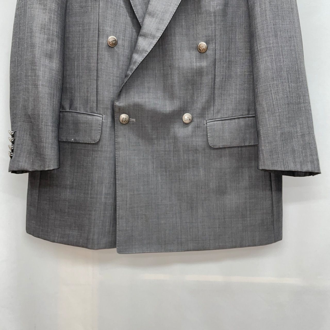 Burberrys セットアップ グレー 銀ボタン セール Burberrys