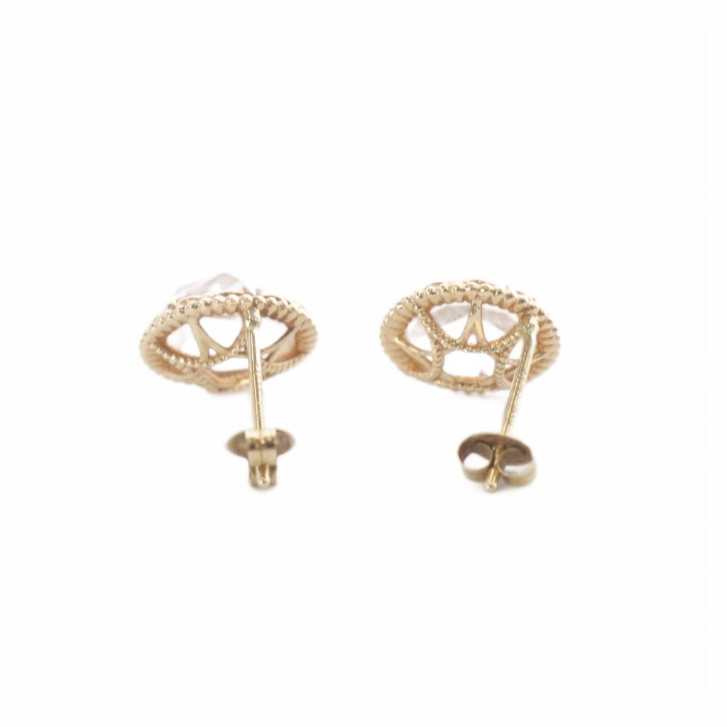 アガット agete クォーツ ピアス K10 イエローゴールド - メルカリ