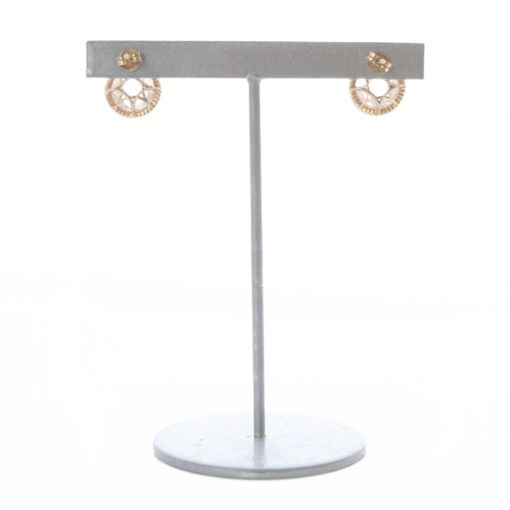 アガット agete クォーツ ピアス K10 イエローゴールド - メルカリ